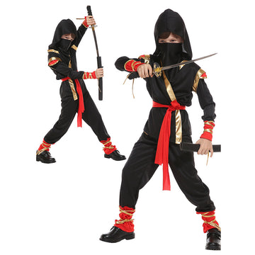 Ninja Duo: Versatile roleplay set for boys and girls. Includes realistic hood and mask for a mysterious warrior look.