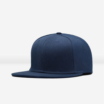 Men’s Black Snapback Cap – Urban Streetwear Hat with Raised Logo Design