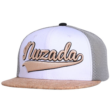 Cream front panel with a contrast tan brim. Durable construction with a stylish streetwear edge.