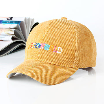 Mustard Yellow Baseball Cap with Colorful Embroidery – Bright, Trendy & Street Style Ready