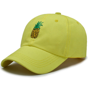 Neon Green Baseball Cap with Pineapple Embroidery – Bright, Bold & Street Style Ready