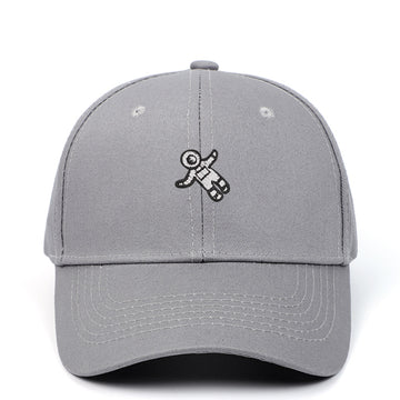 Light Grey Minimalist Cap with Cross Embroidery – Clean, Soft & Versatile