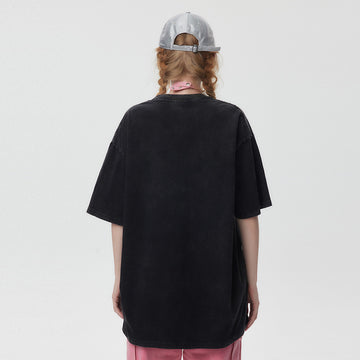 Fashion Skull Letter Print Short-sleeve Men