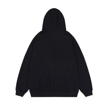 Unisex Hooded Printed Cardigan Hoodie