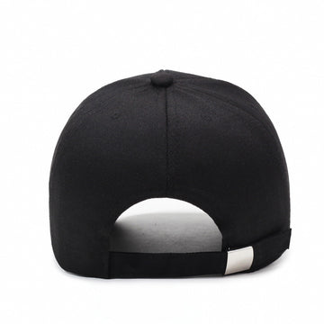 Features an adjustable strap with a metal buckle for a secure, custom fit.