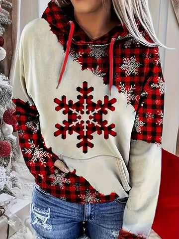 3D Digital-Print Casual Streetwear Womens Pullover Hoodie