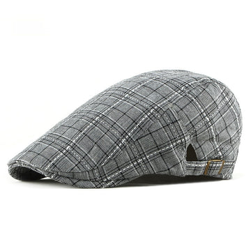 Light grey checkered design. Versatile, low-profile, and effortlessly cool.