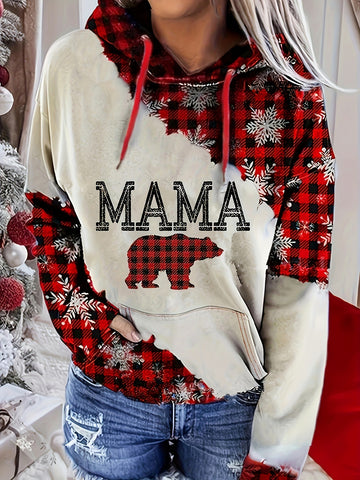 3D Digital-Print Casual Streetwear Womens Pullover Hoodie