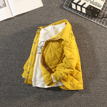 Boys Puffer Jacket Children Thin Cotton Clothing Fashionable Thickened