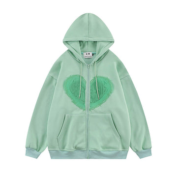 Men's Unisex Love Foam Print Hoodie