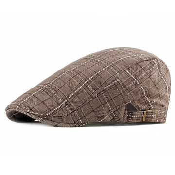Warm earthy tones in a vintage plaid pattern. The ultimate classic countryside vibe.