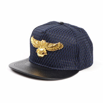 Men’s Hip-Hop Cap with Gold Eagle Logo