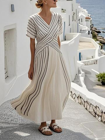Classic Ivory: Sophisticated cream-toned maxi with subtle accents. Combines a modest cut with an elegant drape.