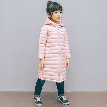 Blush Pink: Soft pastel pink parka with a long, flattering cut. Features a comfortable lining and secure zip closure.