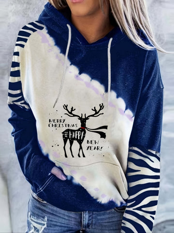 3D Digital-Print Casual Streetwear Womens Pullover Hoodie