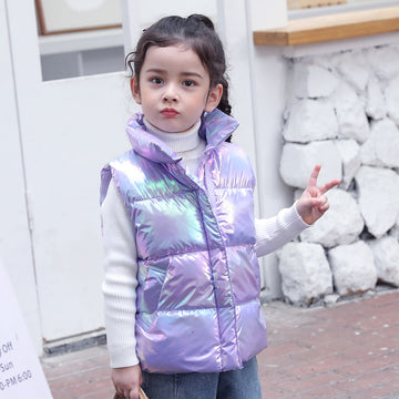 Holographic Lavender: Vibrant purple vest with a stunning iridescent finish. Adds a pop of futuristic style to chilly days.